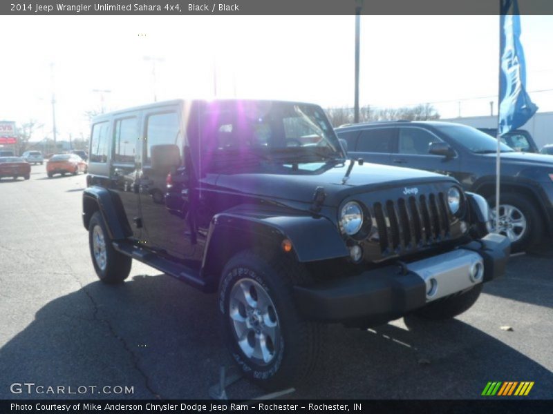 Black / Black 2014 Jeep Wrangler Unlimited Sahara 4x4