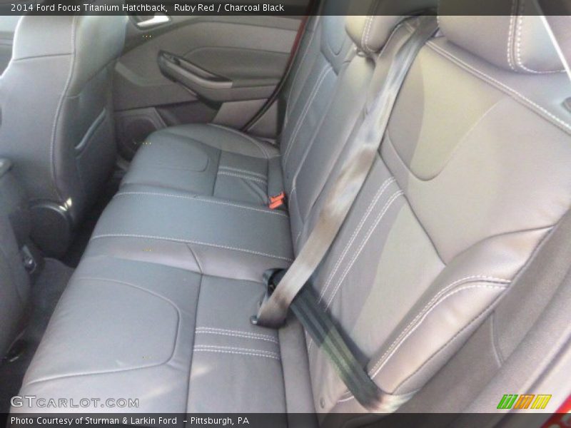 Ruby Red / Charcoal Black 2014 Ford Focus Titanium Hatchback