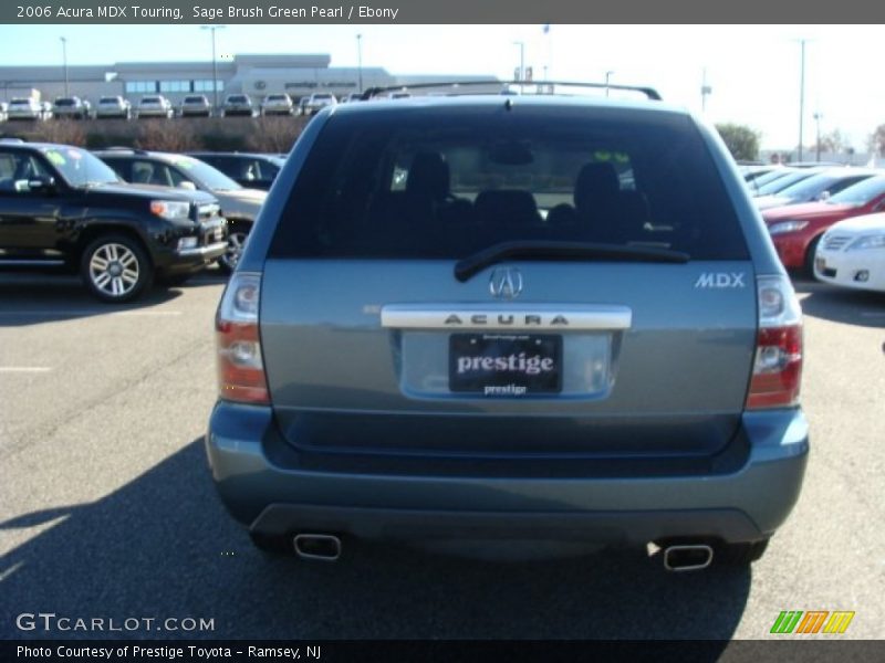 Sage Brush Green Pearl / Ebony 2006 Acura MDX Touring
