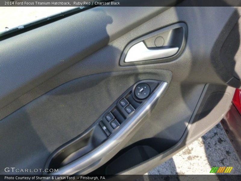 Ruby Red / Charcoal Black 2014 Ford Focus Titanium Hatchback