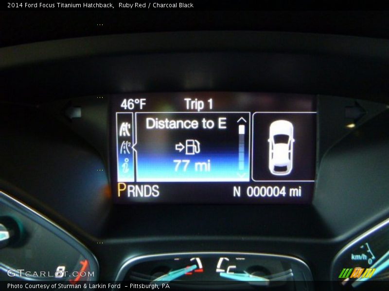 Ruby Red / Charcoal Black 2014 Ford Focus Titanium Hatchback