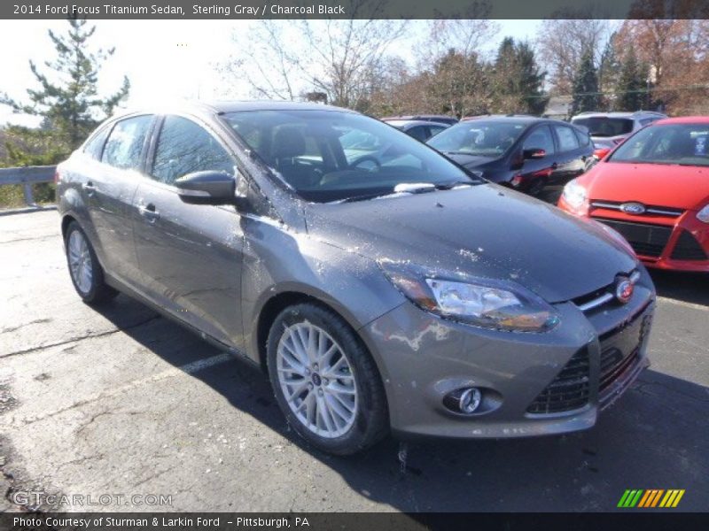Sterling Gray / Charcoal Black 2014 Ford Focus Titanium Sedan