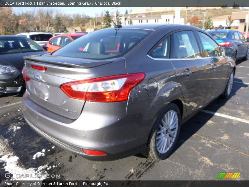 Sterling Gray / Charcoal Black 2014 Ford Focus Titanium Sedan