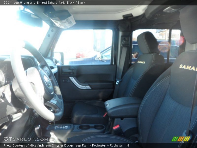 Black / Black 2014 Jeep Wrangler Unlimited Sahara 4x4