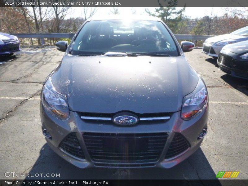 Sterling Gray / Charcoal Black 2014 Ford Focus Titanium Sedan