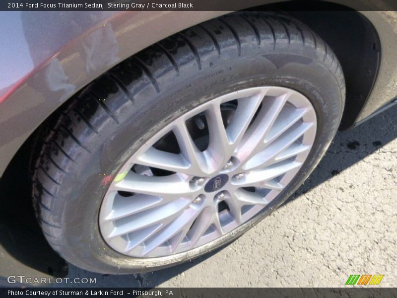 Sterling Gray / Charcoal Black 2014 Ford Focus Titanium Sedan