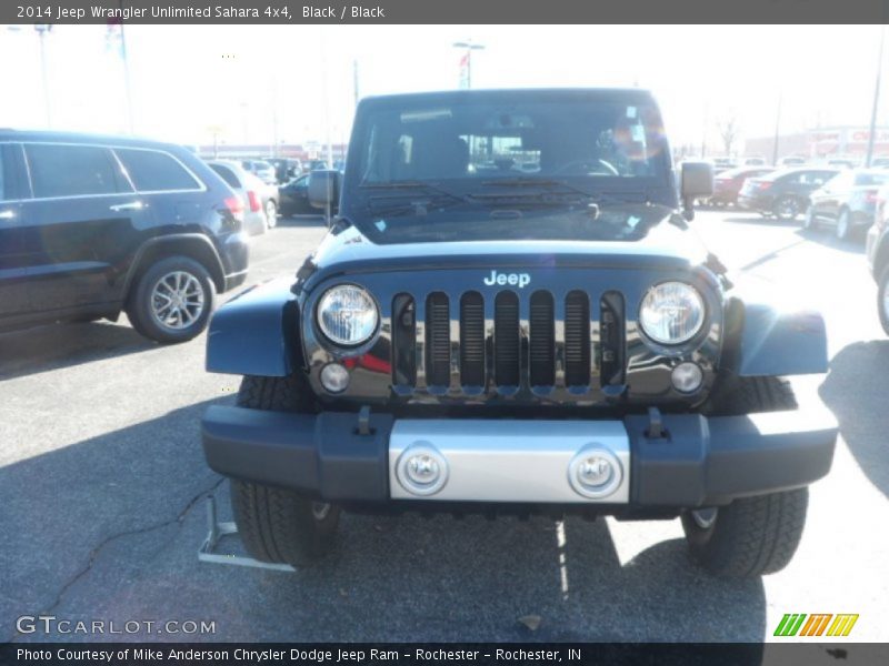 Black / Black 2014 Jeep Wrangler Unlimited Sahara 4x4