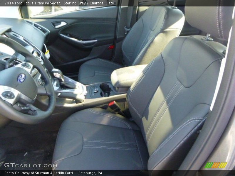 Sterling Gray / Charcoal Black 2014 Ford Focus Titanium Sedan