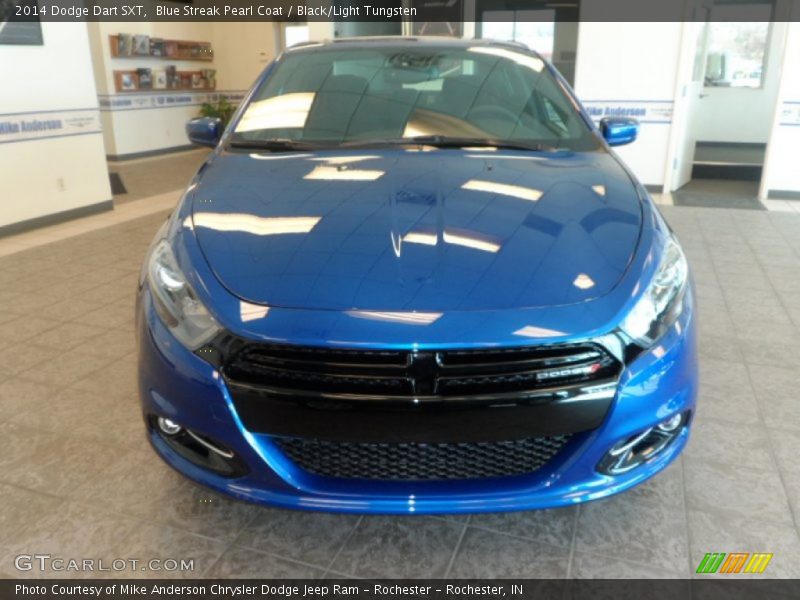 Blue Streak Pearl Coat / Black/Light Tungsten 2014 Dodge Dart SXT