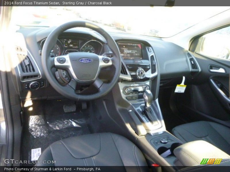 Sterling Gray / Charcoal Black 2014 Ford Focus Titanium Sedan