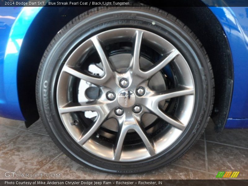 Blue Streak Pearl Coat / Black/Light Tungsten 2014 Dodge Dart SXT