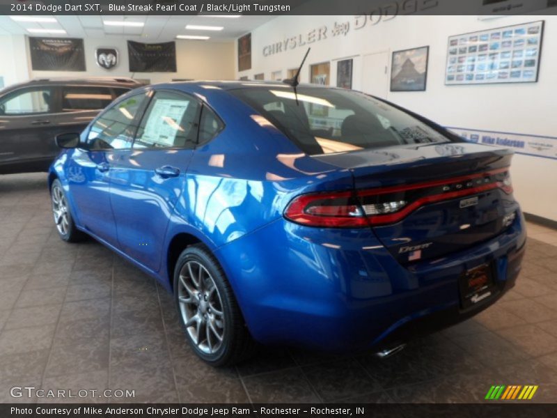 Blue Streak Pearl Coat / Black/Light Tungsten 2014 Dodge Dart SXT