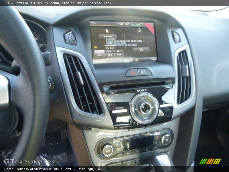 Sterling Gray / Charcoal Black 2014 Ford Focus Titanium Sedan