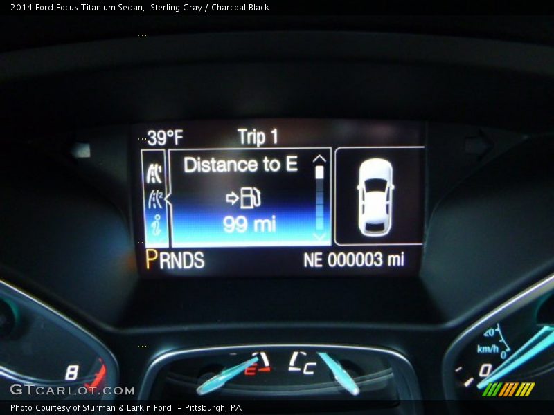 Sterling Gray / Charcoal Black 2014 Ford Focus Titanium Sedan
