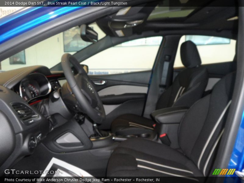 Blue Streak Pearl Coat / Black/Light Tungsten 2014 Dodge Dart SXT