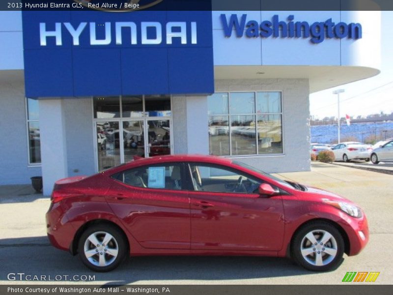 Red Allure / Beige 2013 Hyundai Elantra GLS