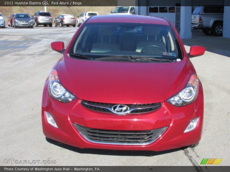 Red Allure / Beige 2013 Hyundai Elantra GLS