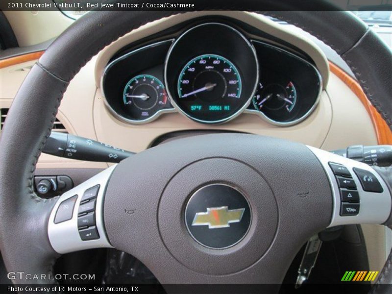 Red Jewel Tintcoat / Cocoa/Cashmere 2011 Chevrolet Malibu LT