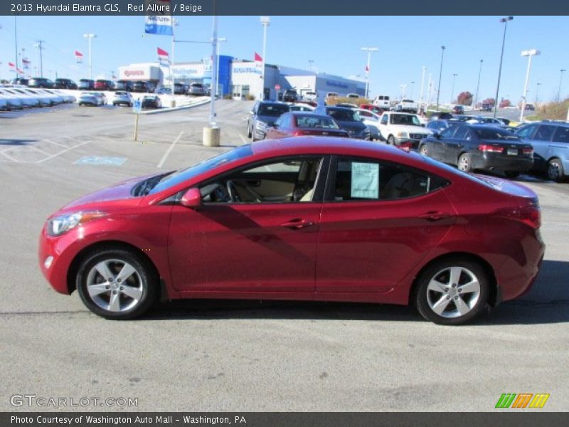 Red Allure / Beige 2013 Hyundai Elantra GLS