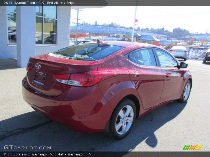 Red Allure / Beige 2013 Hyundai Elantra GLS