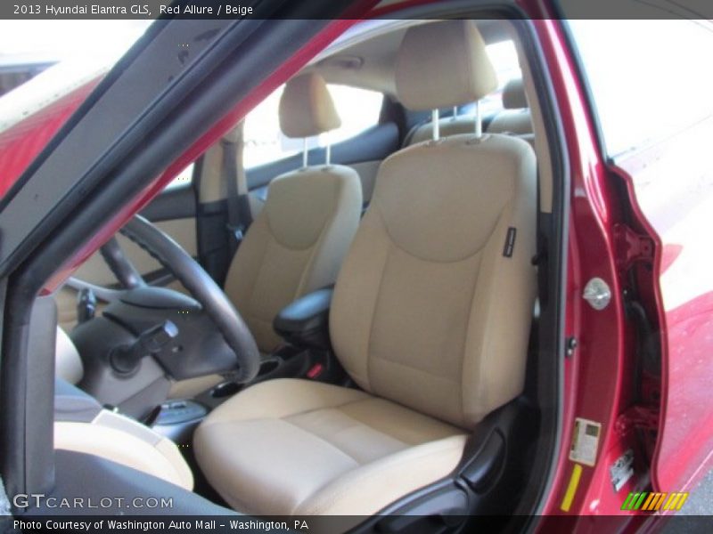 Red Allure / Beige 2013 Hyundai Elantra GLS