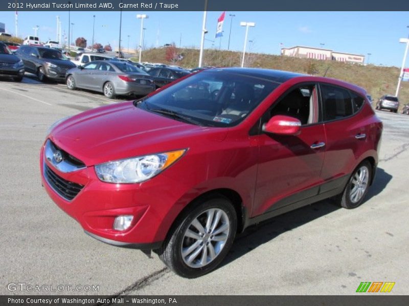 Garnet Red / Taupe 2012 Hyundai Tucson Limited AWD