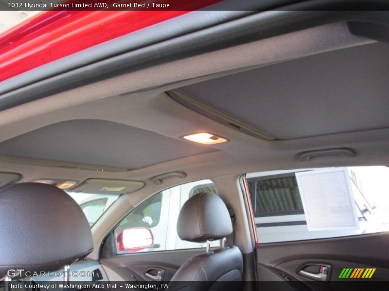 Garnet Red / Taupe 2012 Hyundai Tucson Limited AWD