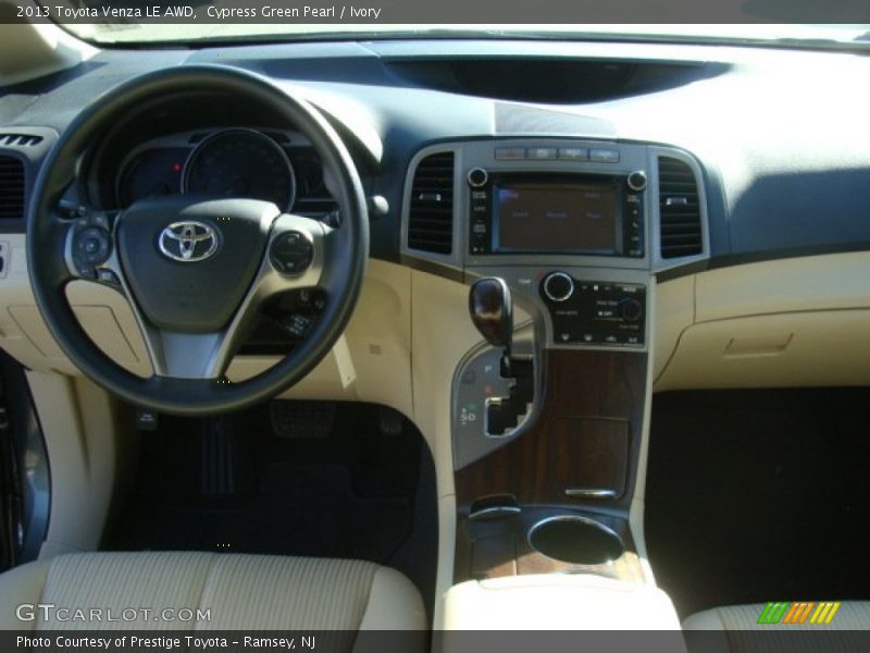 Cypress Green Pearl / Ivory 2013 Toyota Venza LE AWD