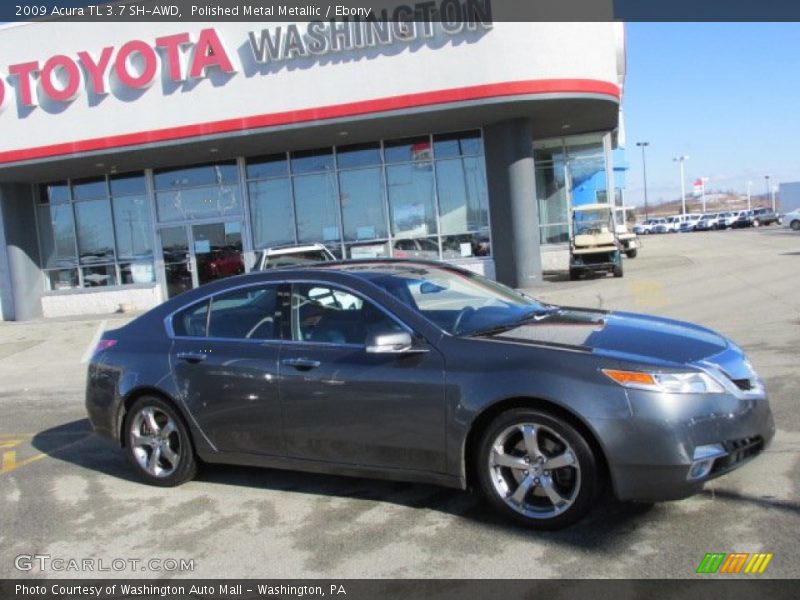 Polished Metal Metallic / Ebony 2009 Acura TL 3.7 SH-AWD
