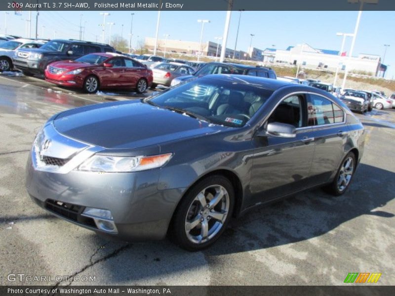 Polished Metal Metallic / Ebony 2009 Acura TL 3.7 SH-AWD