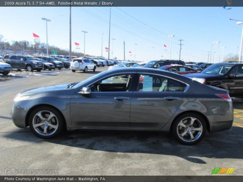 Polished Metal Metallic / Ebony 2009 Acura TL 3.7 SH-AWD