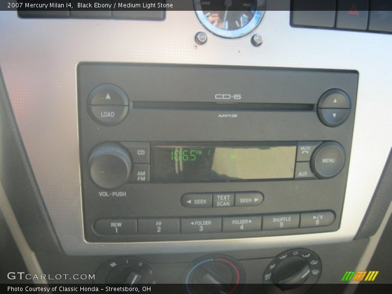 Black Ebony / Medium Light Stone 2007 Mercury Milan I4