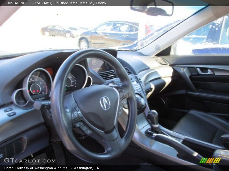 Polished Metal Metallic / Ebony 2009 Acura TL 3.7 SH-AWD