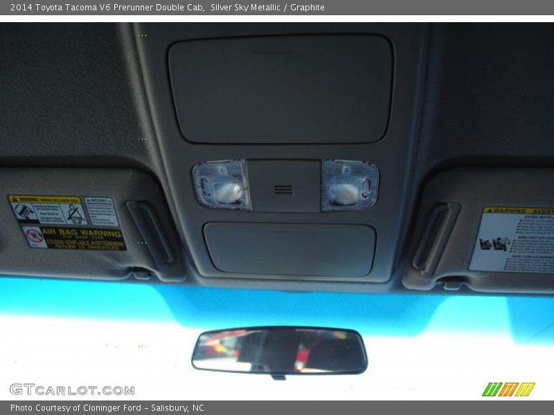 Silver Sky Metallic / Graphite 2014 Toyota Tacoma V6 Prerunner Double Cab