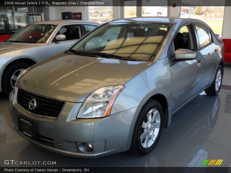 Magnetic Gray / Charcoal/Steel 2008 Nissan Sentra 2.0 SL
