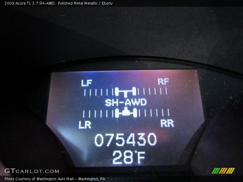Polished Metal Metallic / Ebony 2009 Acura TL 3.7 SH-AWD