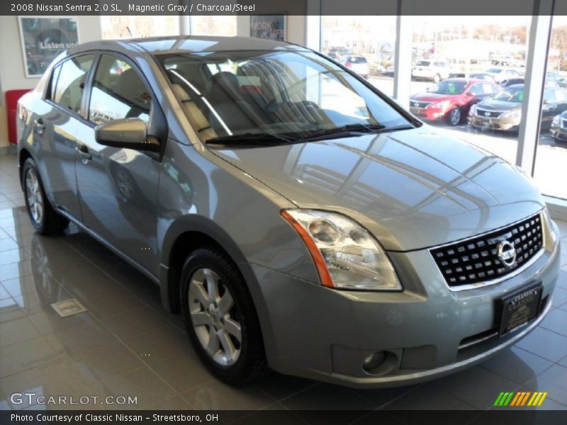 Magnetic Gray / Charcoal/Steel 2008 Nissan Sentra 2.0 SL