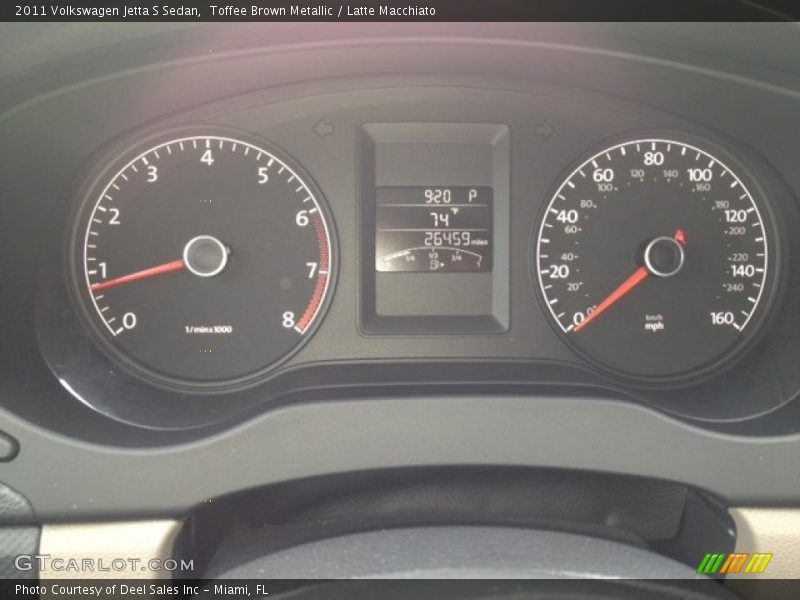 Toffee Brown Metallic / Latte Macchiato 2011 Volkswagen Jetta S Sedan