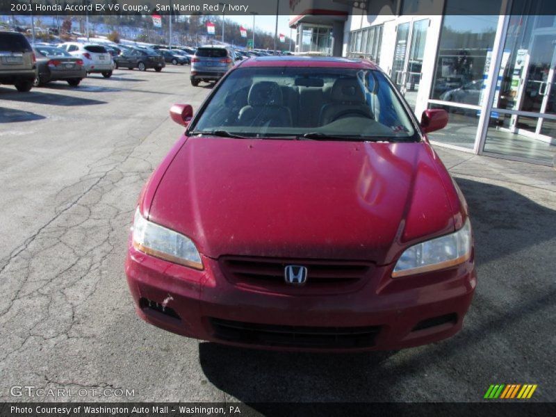 San Marino Red / Ivory 2001 Honda Accord EX V6 Coupe