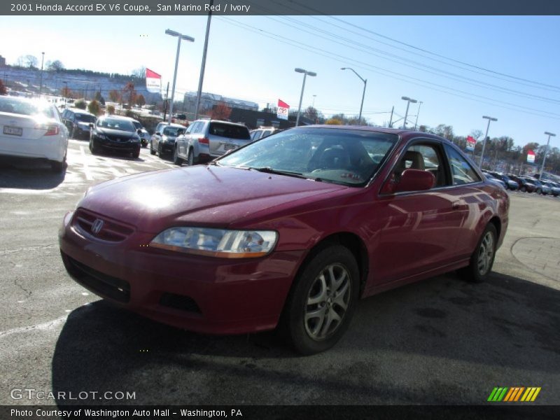 San Marino Red / Ivory 2001 Honda Accord EX V6 Coupe