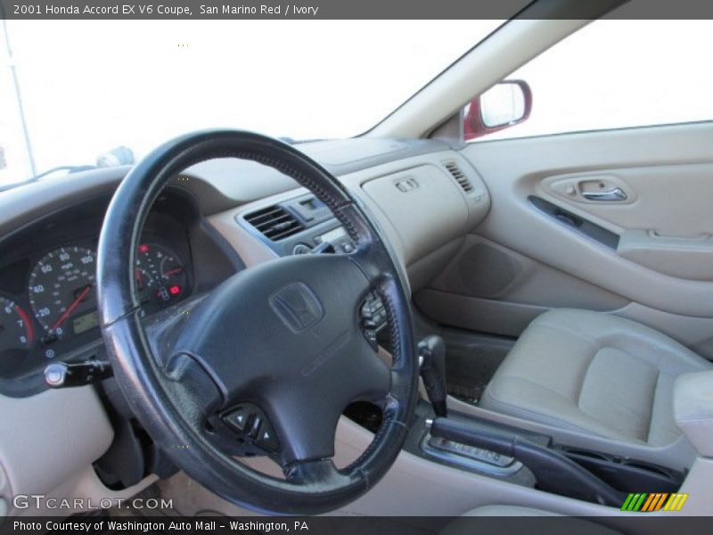 San Marino Red / Ivory 2001 Honda Accord EX V6 Coupe