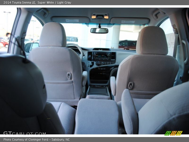 Super White / Light Gray 2014 Toyota Sienna LE