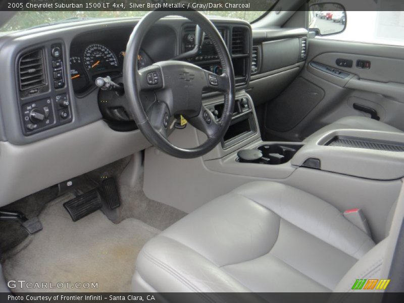 Silver Birch Metallic / Gray/Dark Charcoal 2005 Chevrolet Suburban 1500 LT 4x4
