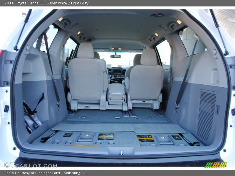 Super White / Light Gray 2014 Toyota Sienna LE