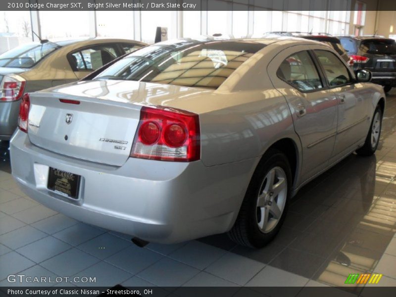 Bright Silver Metallic / Dark Slate Gray 2010 Dodge Charger SXT
