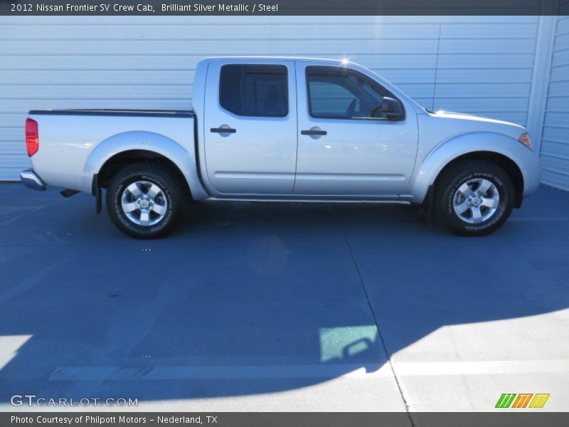 Brilliant Silver Metallic / Steel 2012 Nissan Frontier SV Crew Cab