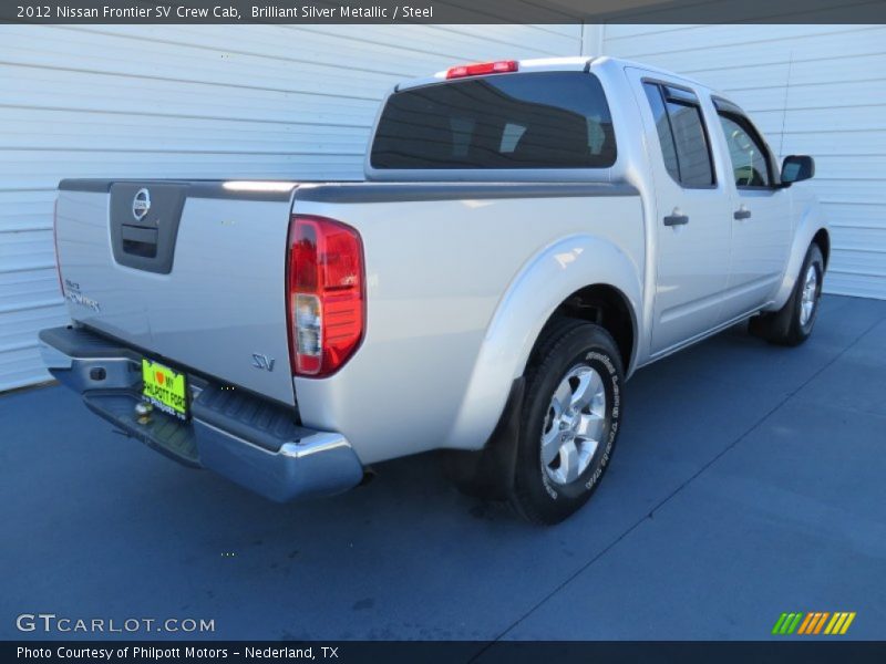 Brilliant Silver Metallic / Steel 2012 Nissan Frontier SV Crew Cab