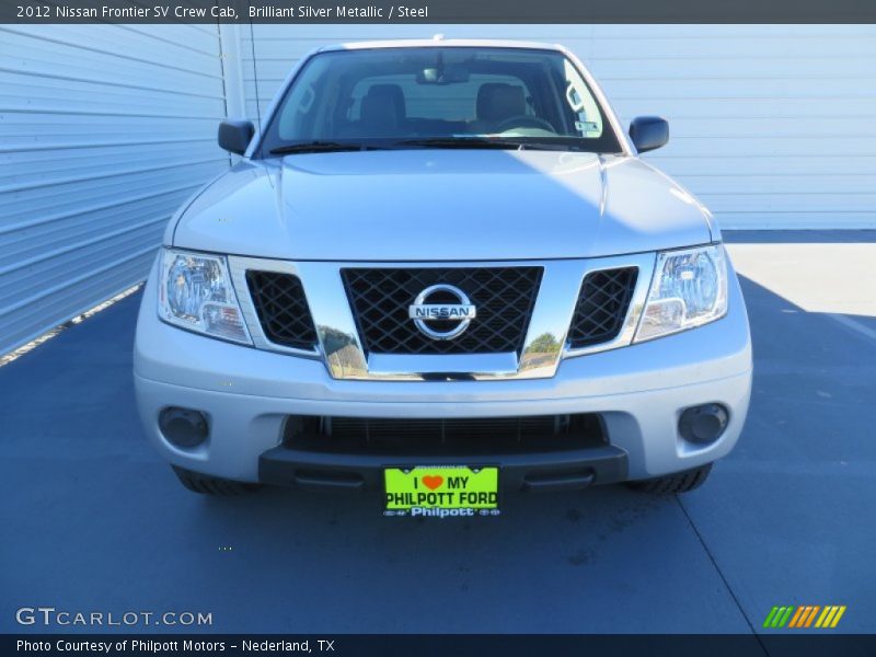 Brilliant Silver Metallic / Steel 2012 Nissan Frontier SV Crew Cab