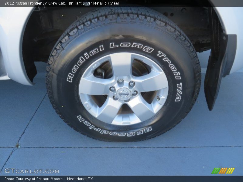 Brilliant Silver Metallic / Steel 2012 Nissan Frontier SV Crew Cab