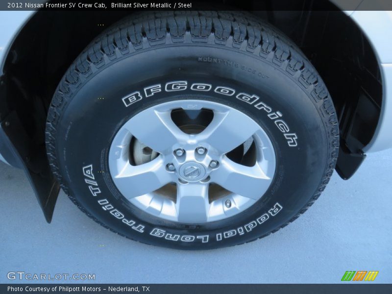 Brilliant Silver Metallic / Steel 2012 Nissan Frontier SV Crew Cab